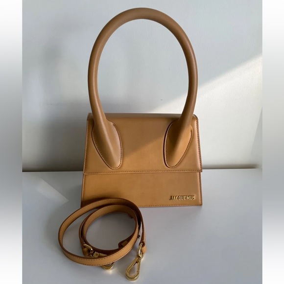 🩷✨SOLD✨🩷 Jacquemus Le Grand Chiquito Bag Beige Dark Yellow - Picture 2 of 8